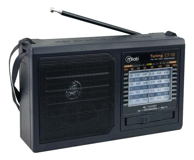 RADIO PORTATIL RECARGABLE 9 BANDAS CON SINTONIZADOR - 5