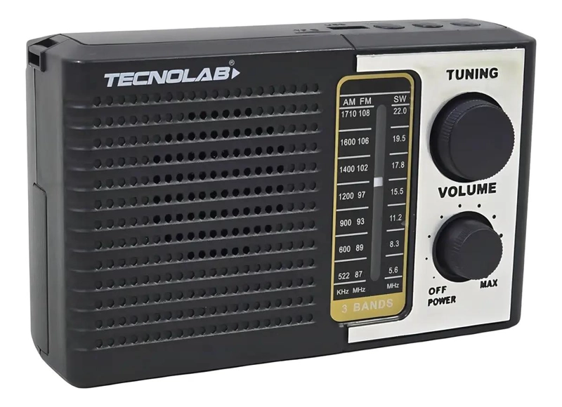 RADIO PORTATIL AM/FM/SW 5W CON LINTERNA RECARGABLE - 1