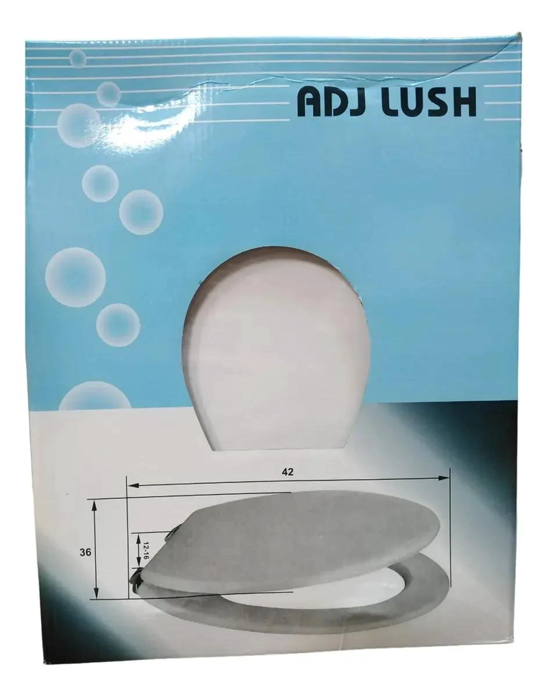 TAPA DE WC DE MADERA 42X36 CM PARA INODORO - 2