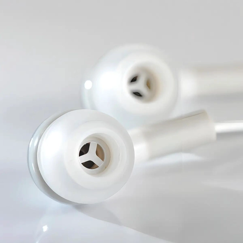 AURICULARES CLIP-EAR RETRACTILES BLANCO CON CABLE - 2