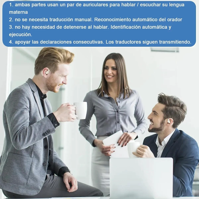 AURICULARES TRADUCTOR PORTATIL CON VOZ EN 138 IDIOMAS - 5