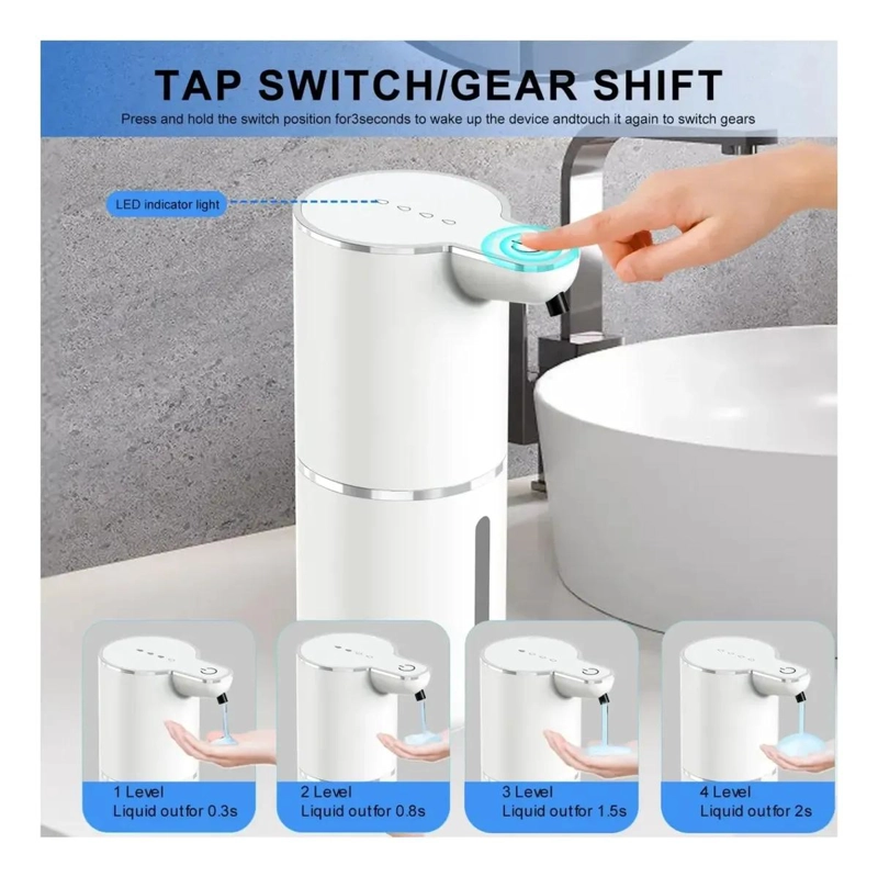 DISPENSADOR AUTOMATICO DE JABON ELE CTRICO RECARGABLE - 5