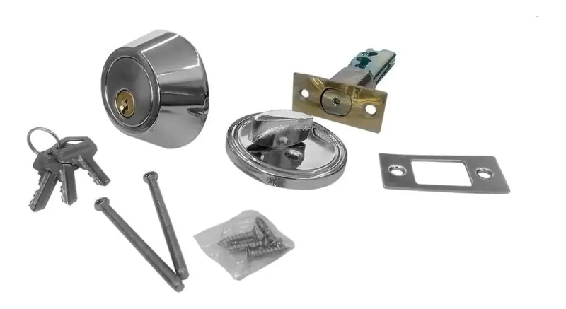 SET 3 CERRADURAS DE SEGURIDAD CON CERROJO ACERO INOX - 4