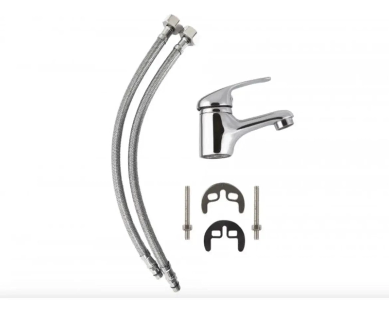 LLAVE MONOMANDO PARA LAVAMANOS CON FLEXIBLES - 2