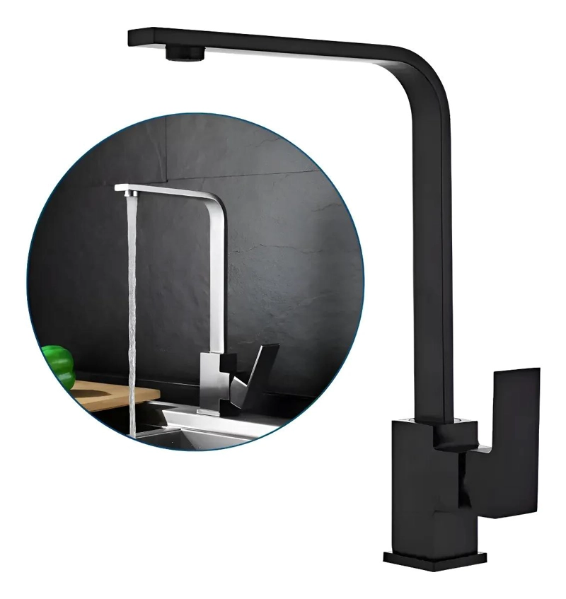 LLAVE MONOMANDO LAVAPLATOS EXTENSIBLE NIQUEL - 1
