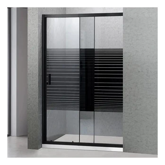MAMPARA AJUSTABLE 140-160 CM VIDRIO TRANSPARENTE 6 MM - 1