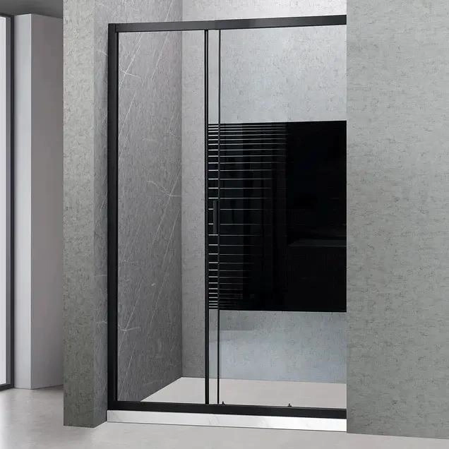 MAMPARA AJUSTABLE 140-160 CM VIDRIO TRANSPARENTE 6 MM - 2