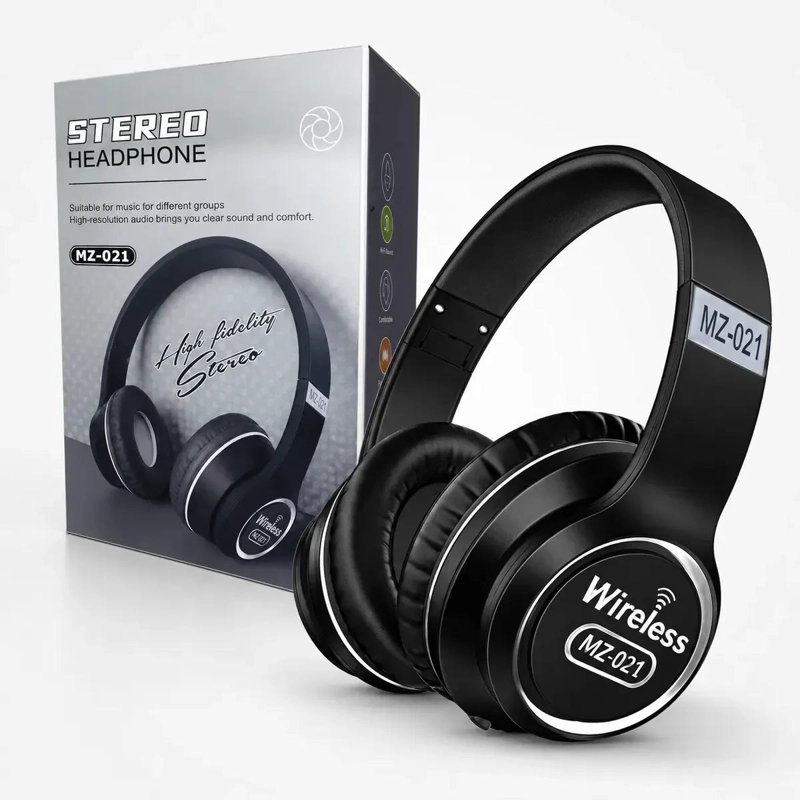AUDIFONOS BLUETOOTH INALAMBRICOS CON RADIO FM Y MICRO SD - 4