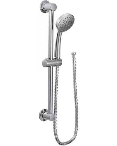 DUCHA FLEXIBLE REGULABLE CON BARRA Y JABONERA - 2