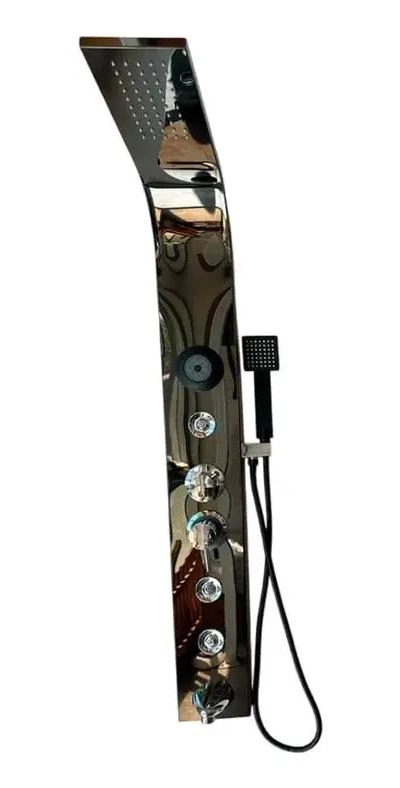 COLUMNA DE DUCHA NEGRA CON HIDROMASAJE Y BLUETOOTH - 1