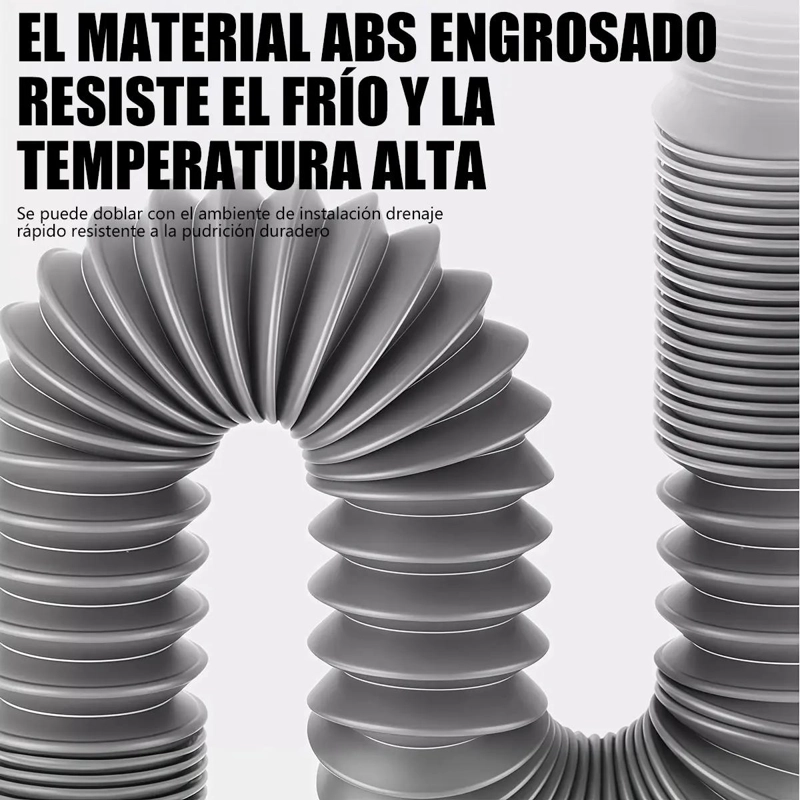 SIFON FLEXIBLE PARA LAVABO CON TRAMPA ANTIODOR - 4