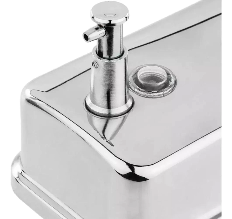 DISPENSADOR DE JABON DE ACERO INOXIDABLE 800 ML CROMADO - 5