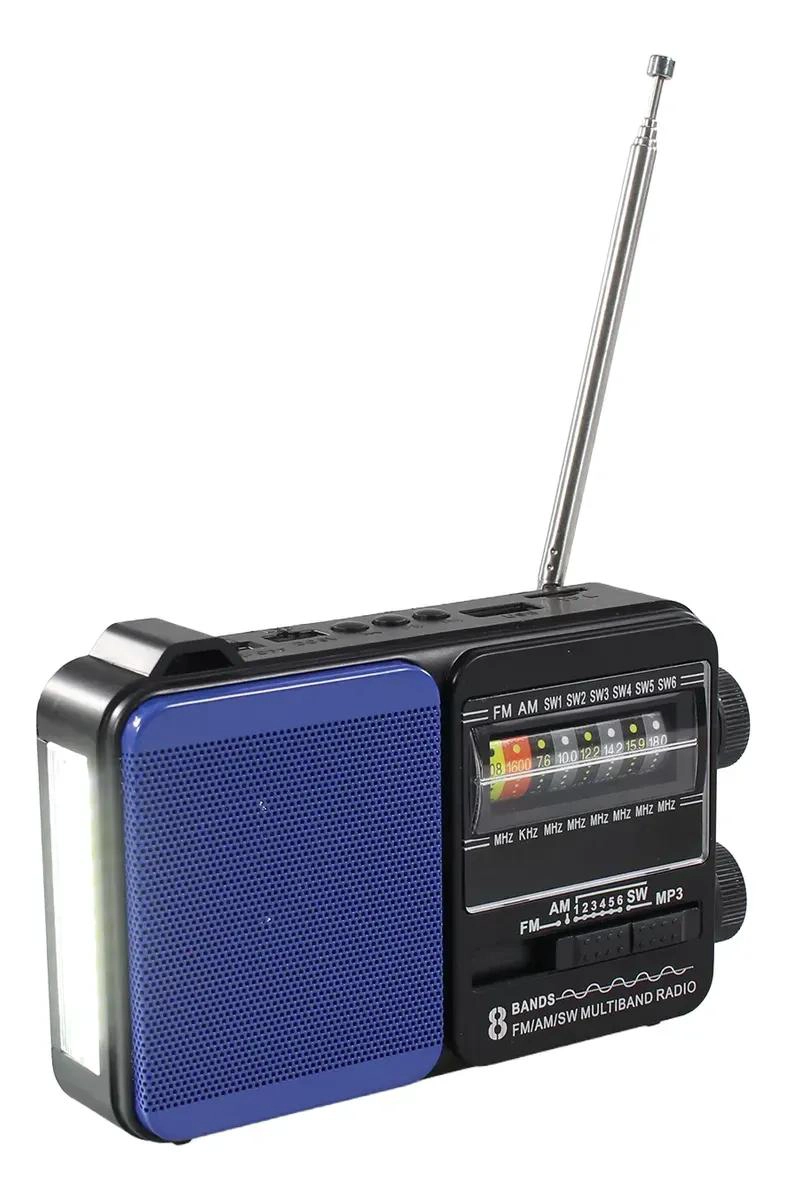 RADIO PORTATIL AM/FM/SW CON USB, TF Y LUZ LED SOLAR - 1