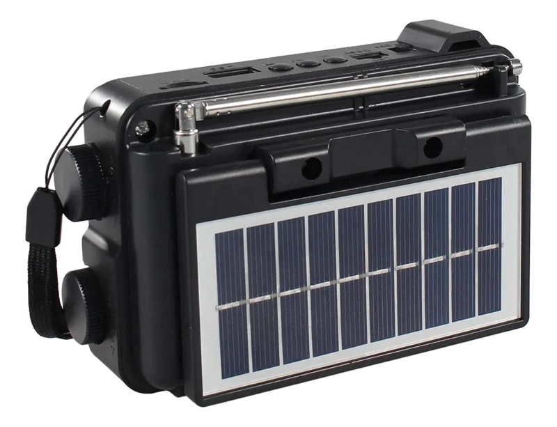 RADIO PORTATIL AM/FM/SW CON USB, TF Y LUZ LED SOLAR - 3