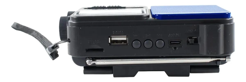 RADIO PORTATIL AM/FM/SW CON USB, TF Y LUZ LED SOLAR - 4