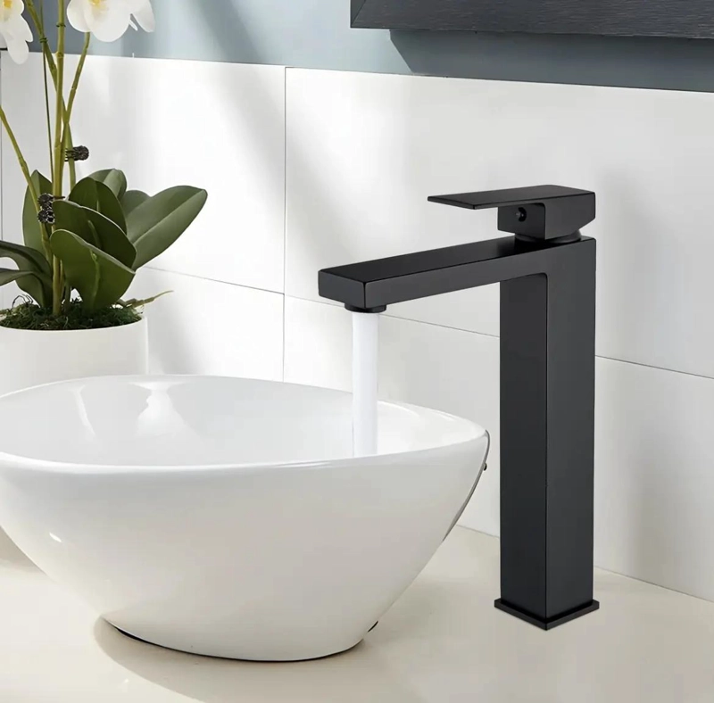 LLAVE MONOMANDO DE LUJO ACERO INOXIDABLE NEGRO - 5