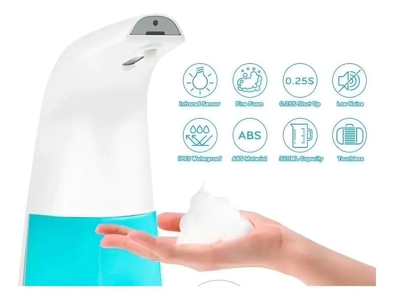 DISPENSADOR AUTOMATICO DE JABON LIQUIDO CON SENSOR INFRAR - 3