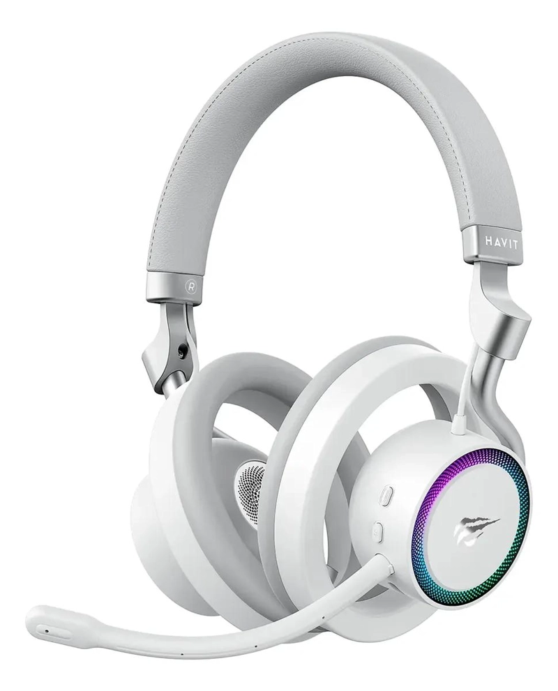 AUDIFONOS GAMER BLUETOOTH CON MICROFONO BLANCO - 1