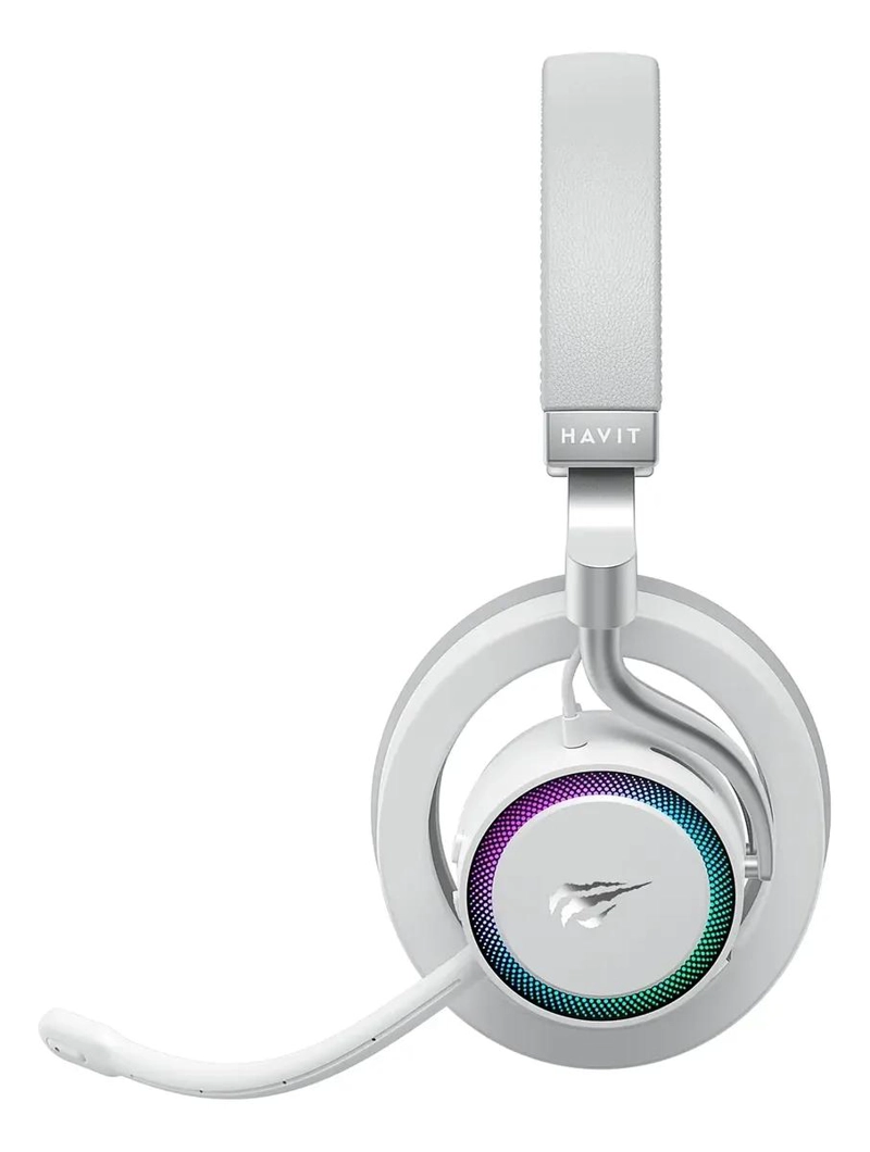 AUDIFONOS GAMER BLUETOOTH CON MICROFONO BLANCO - 2