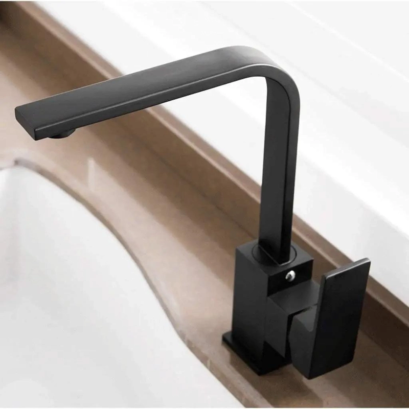 LLAVE MONOMANDO PARA LAVAPLATOS NEGRO MATE - 2