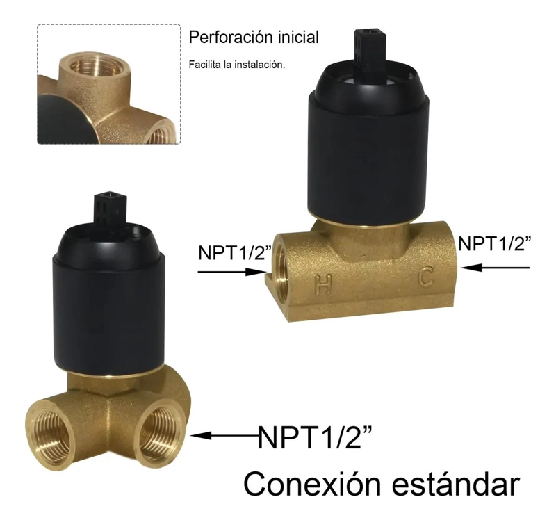 MONOMANDO EMPOTRAR PARA REGADERA CON VALVULA 3 VIAS - 2