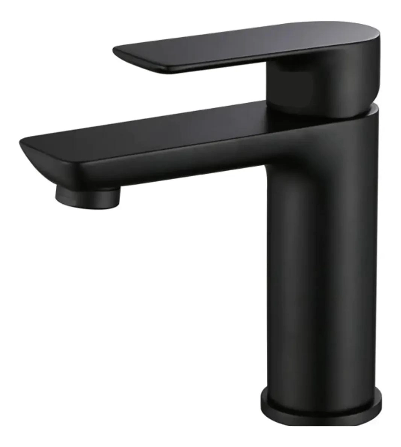 LLAVE MONOMANDO PARA LAVAMANOS NEGRO MATE - 1