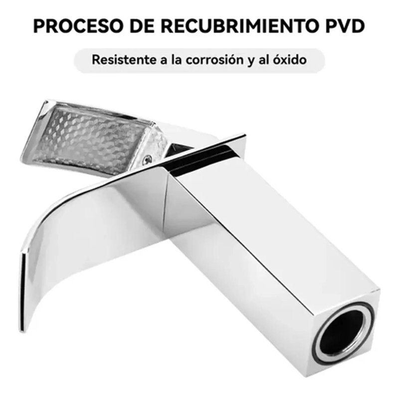 LLAVE MONOMANDO PARA LAVAMANOS Y FREGADERO CON CASCADA - 2