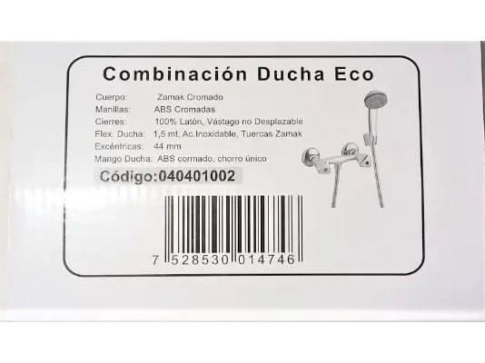 LLAVE DE COMBINACION PARA DUCHA ECOLOGICA - 4