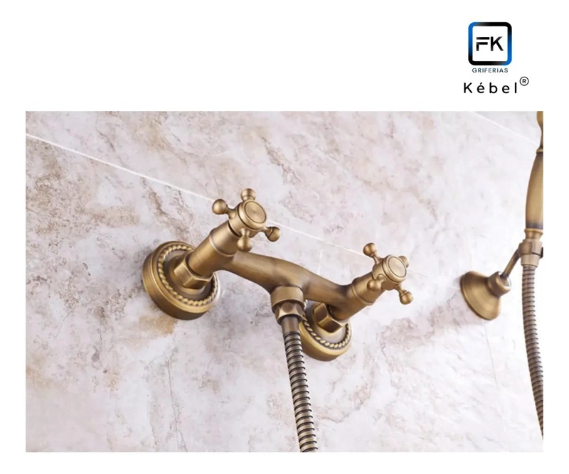 LLAVE MONOMANDO MONOBLOCK PARA DUCHA ESTILO VINTAGE - 3