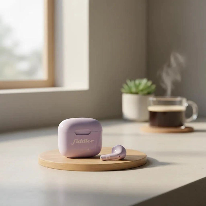 AUDIFONO INALAMBRICO MINI POD TOUCH COLOR MORADO - 2