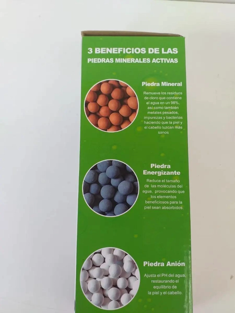 DUCHA CON 3 FILTROS Y ALTA PRESION 8CM COLOR PLATEADO - 4