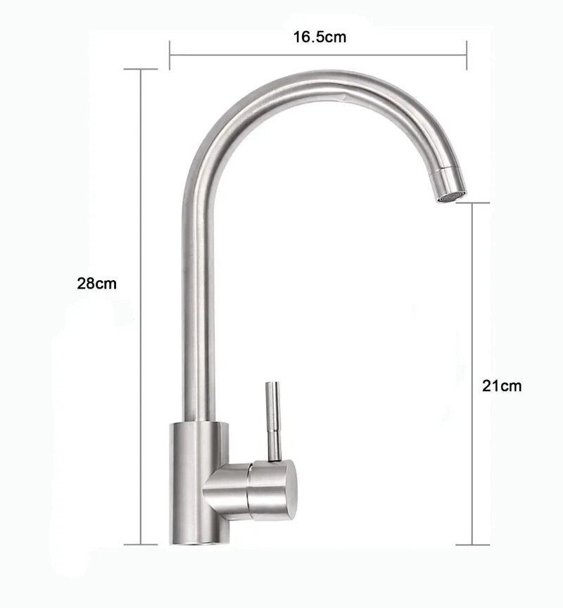 GRIFO MONOMANDO PARA LAVAPLATOS ACERO INOXIDABLE - 2