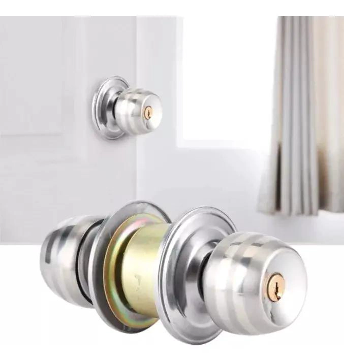 CERRADURA DE POMO PARA PUERTA DE DORMITORIO O BAÑO - 2