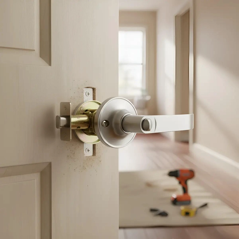 CERRADURA CON MANIJA PARA PUERTA DE RECAMARA O PRINCIPAL - 2