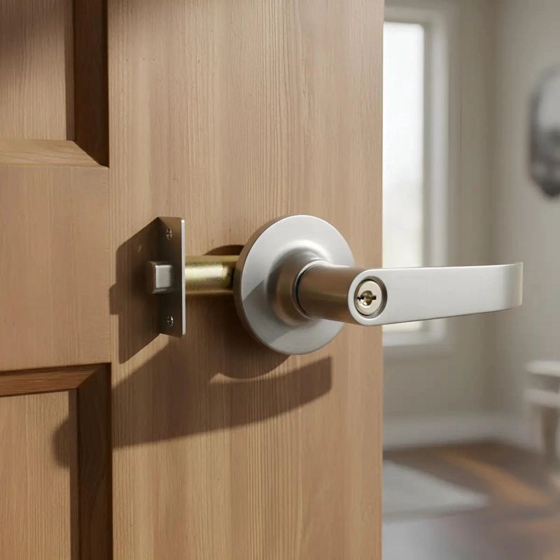 CERRADURA CON MANIJA PARA PUERTA DE RECAMARA O PRINCIPAL - 3