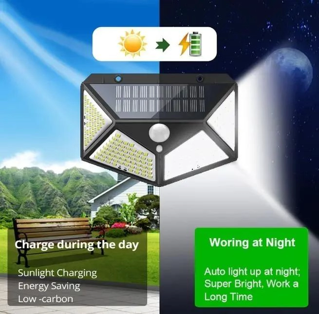 4 FOCOS LED SOLARES CON SENSOR DE MOVIMIENTO PARA EXTERIO - 5