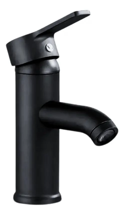 LLAVE MONOMANDO NEGRA PARA LAVAMANOS - 1