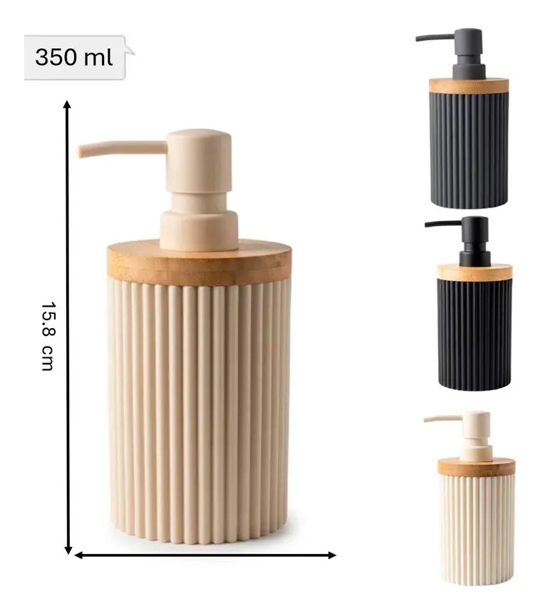 DISPENSADOR DE JABON Y LOCION PARA BAÑO 350ML - 3
