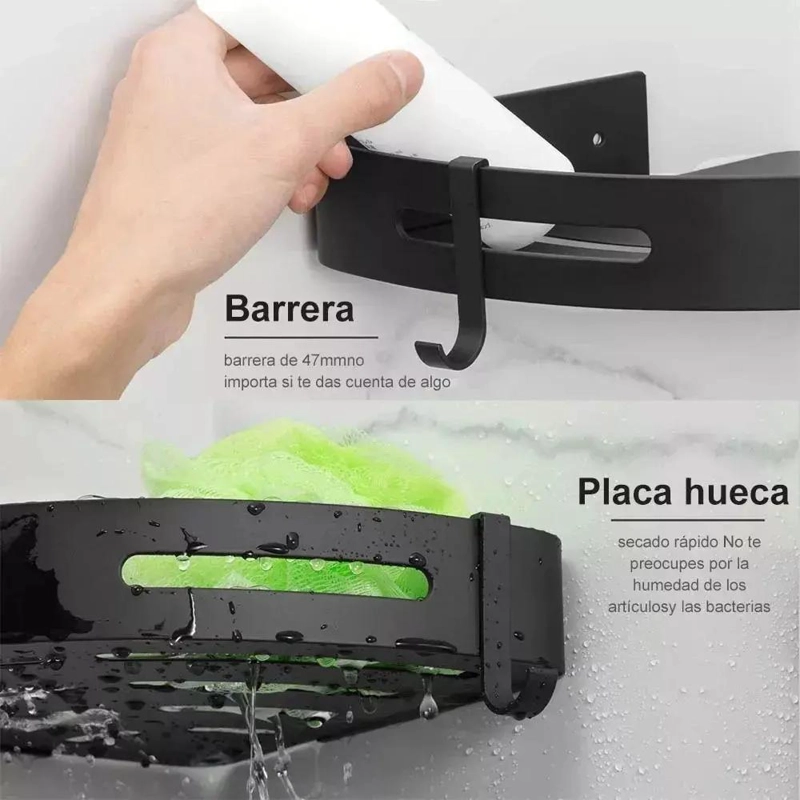 SET DE 3 ORGANIZADORES PARA DUCHA Y BAÑO - 4