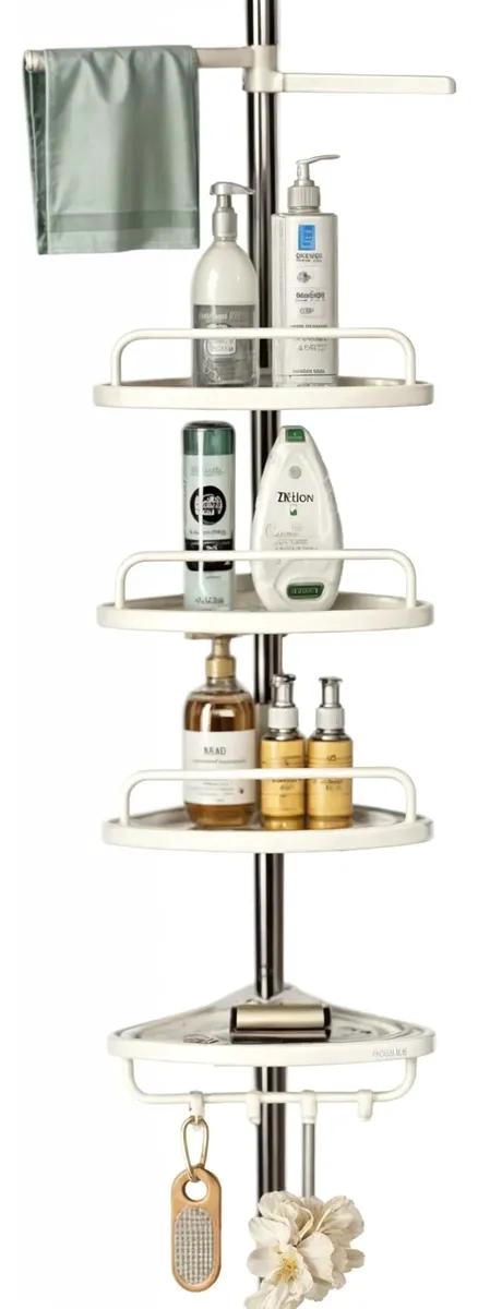 ORGANIZADOR ESQUINERO VERTICAL PARA DUCHA Y BAÑO - 1