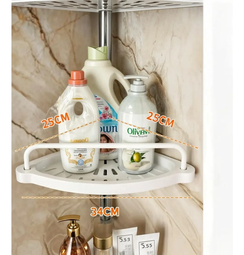 ORGANIZADOR ESQUINERO VERTICAL PARA DUCHA Y BAÑO - 2