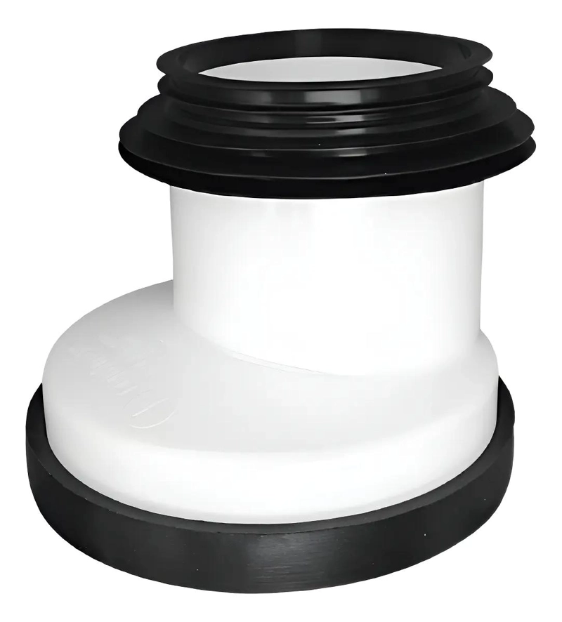 MANGUITO EXCE NTRICO PARA WC CON JUNTA Y ADAPTADOR 90 MM - 1