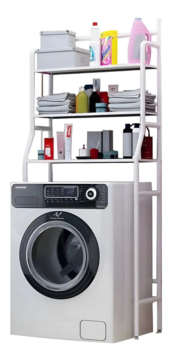 ORGANIZADOR METALICO PARA LAVADORA Y BAÑO 3 NIVELES - 3