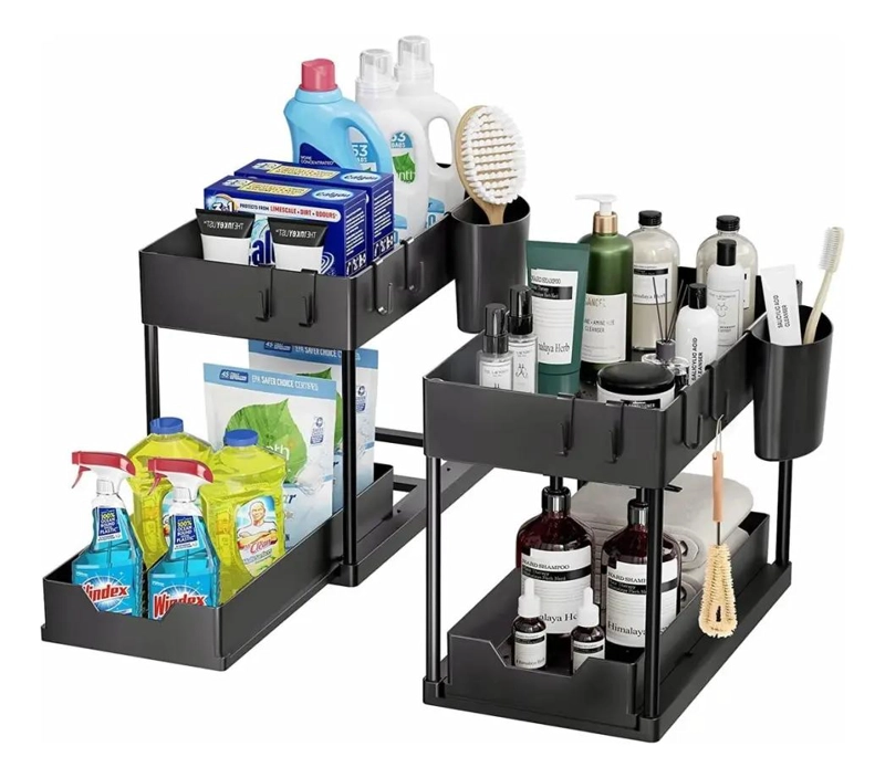 ORGANIZADOR MULTIFUNCIONAL DE 2 NIVELES PARA BAÑO Y CASA - 1