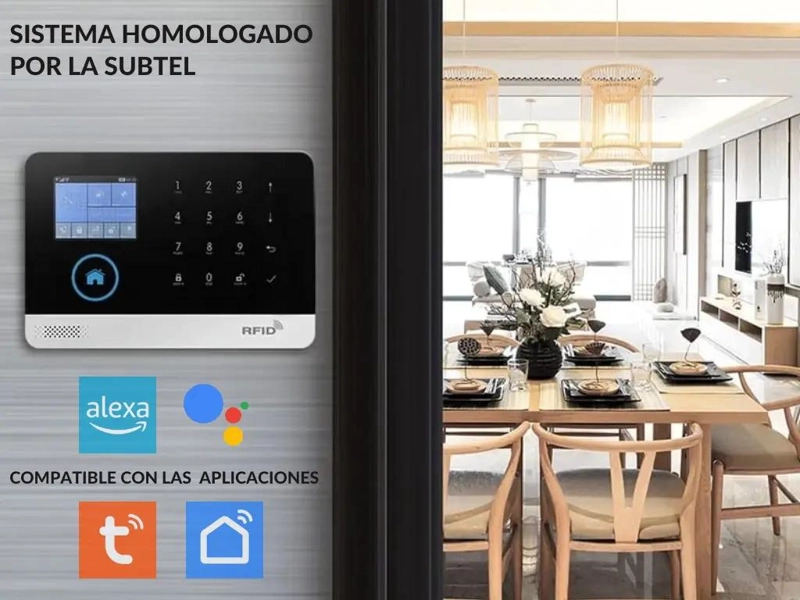 KIT ALARMA CON 6 SENSORES, WIFI Y SIRENA SOLAR - 2