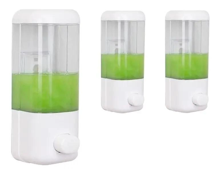 SET 3 DISPENSADORES JABON LIQUIDO 500 ML - 1