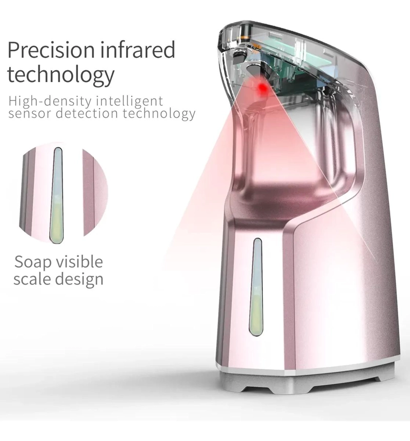 DISPENSADOR AUTOMATICO DE JABON 450ML PARA COCINA Y BAÑO - 2