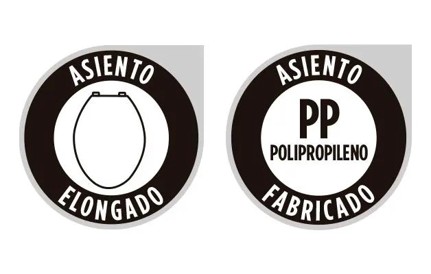ASIENTO DE BAÑO PLASTICO BLANCO ELONGADO ARO ABIERTO - 2