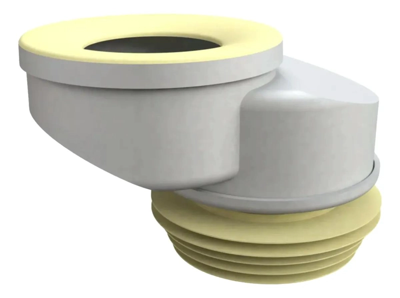 ADAPTADOR WC AL PISO POLIPROPILENO CON GOMA EXCENTRICO 60 - 1