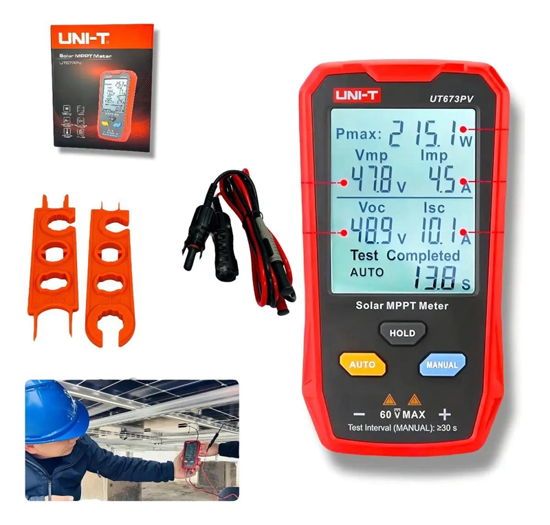 TESTER PARA PANELES SOLARES UT673 VPM 12 A 60V - 1
